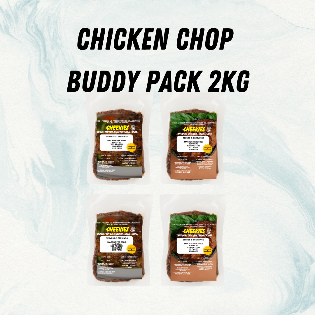 Chicken Chop Buddy Pack 2kg - Black Pepper & Tandoori