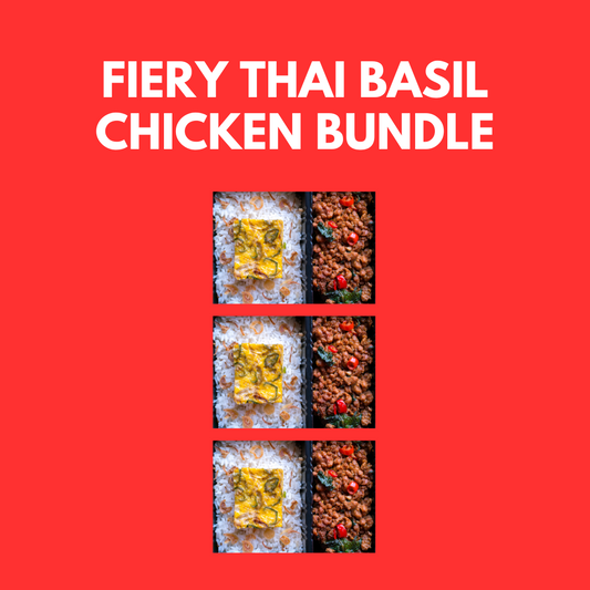 Thai Basil Chicken Bundle of 3 -  Ready to Eat