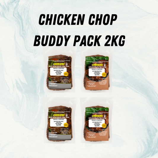 Chicken Chop Buddy Pack 2kg - Black Pepper & Tandoori